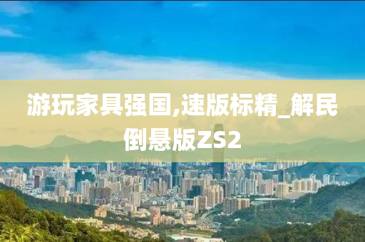 游玩家具强国,速版标精_解民倒悬版ZS2