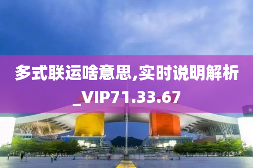 多式联运啥意思,实时说明解析_VIP71.33.67