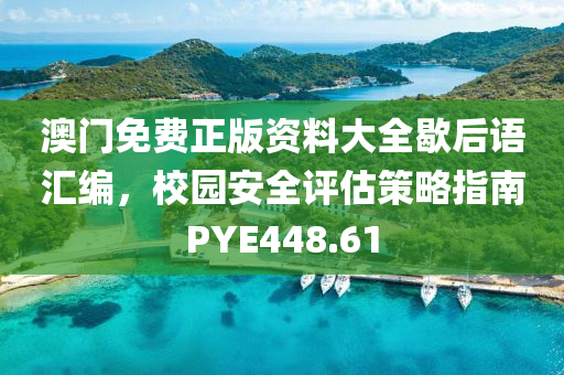 澳门免费正版资料大全歇后语汇编，校园安全评估策略指南PYE448.61