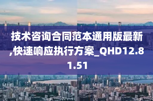 技术咨询合同范本通用版最新,快速响应执行方案_QHD12.81.51