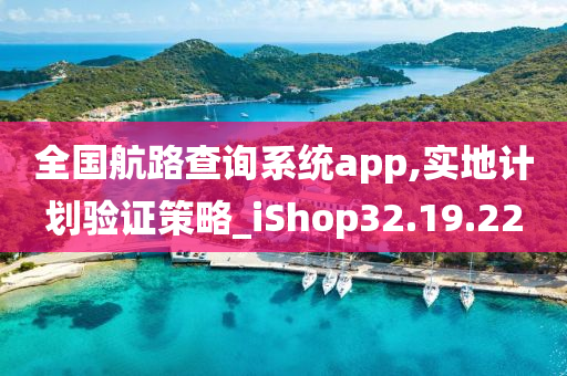 全国航路查询系统app,实地计划验证策略_iShop32.19.22