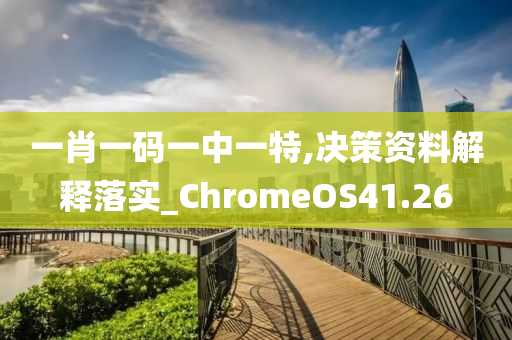 一肖一码一中一特,决策资料解释落实_ChromeOS41.26