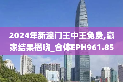 2024年新澳门王中王免费,赢家结果揭晓_合体EPH961.85