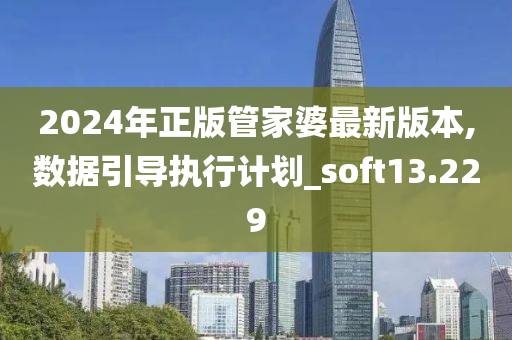 2024年正版管家婆最新版本,数据引导执行计划_soft13.229