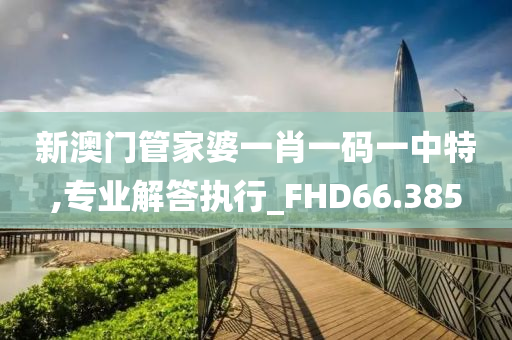 新澳门管家婆一肖一码一中特,专业解答执行_FHD66.385