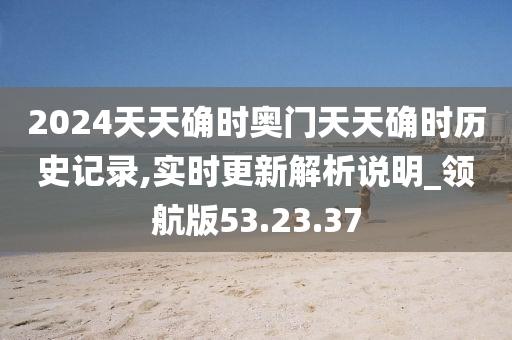 2024天天确时奥门天天确时历史记录,实时更新解析说明_领航版53.23.37