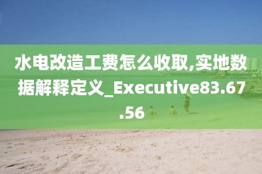 水电改造工费怎么收取,实地数据解释定义_Executive83.67.56