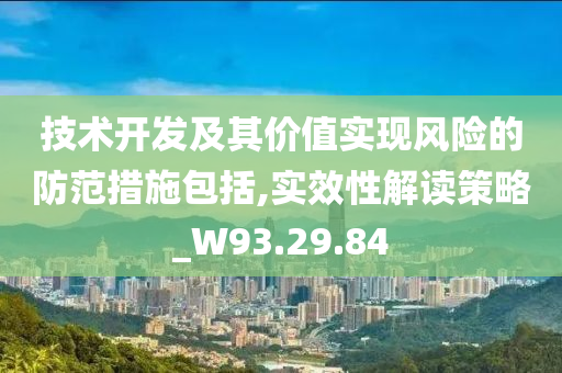 技术开发及其价值实现风险的防范措施包括,实效性解读策略_W93.29.84