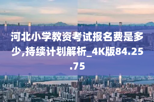 河北小学教资考试报名费是多少,持续计划解析_4K版84.25.75