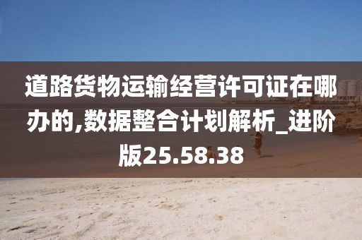 道路货物运输经营许可证在哪办的,数据整合计划解析_进阶版25.58.38