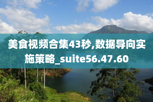 美食视频合集43秒,数据导向实施策略_suite56.47.60