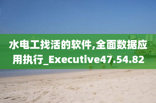 水电工找活的软件,全面数据应用执行_Executive47.54.82