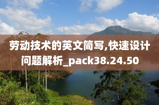 劳动技术的英文简写,快速设计问题解析_pack38.24.50