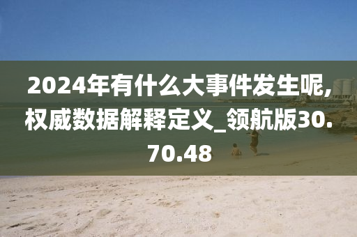 2024年有什么大事件发生呢,权威数据解释定义_领航版30.70.48