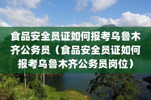 食品安全员证如何报考乌鲁木齐公务员（食品安全员证如何报考乌鲁木齐公务员岗位）