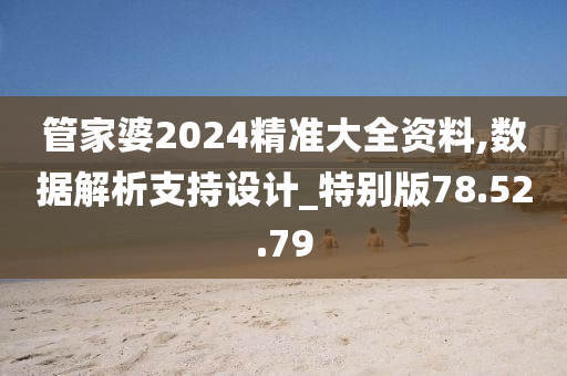 管家婆2024精准大全资料,数据解析支持设计_特别版78.52.79