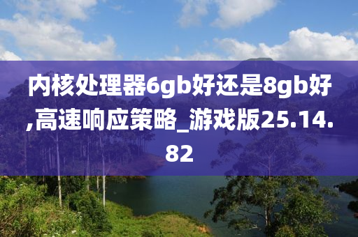 内核处理器6gb好还是8gb好,高速响应策略_游戏版25.14.82