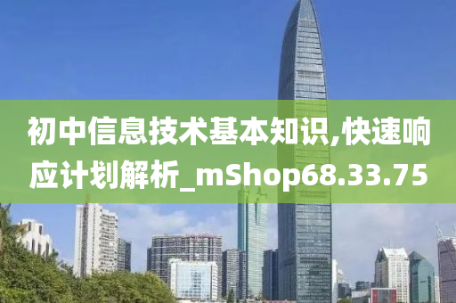 初中信息技术基本知识,快速响应计划解析_mShop68.33.75