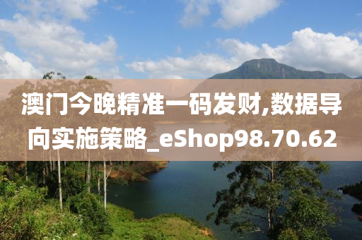 澳门今晚精准一码发财,数据导向实施策略_eShop98.70.62