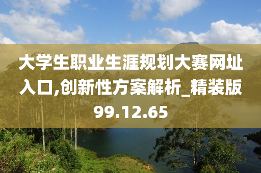 大学生职业生涯规划大赛网址入口,创新性方案解析_精装版99.12.65