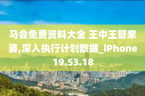 马会免费资料大全 王中王管家婆,深入执行计划数据_iPhone19.53.18