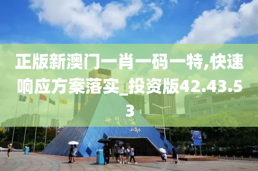 正版新澳门一肖一码一特,快速响应方案落实_投资版42.43.53