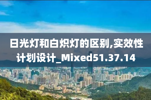 日光灯和白炽灯的区别,实效性计划设计_Mixed51.37.14