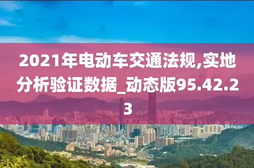 2021年电动车交通法规,实地分析验证数据_动态版95.42.23