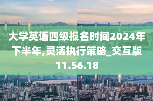 大学英语四级报名时间2024年下半年,灵活执行策略_交互版11.56.18