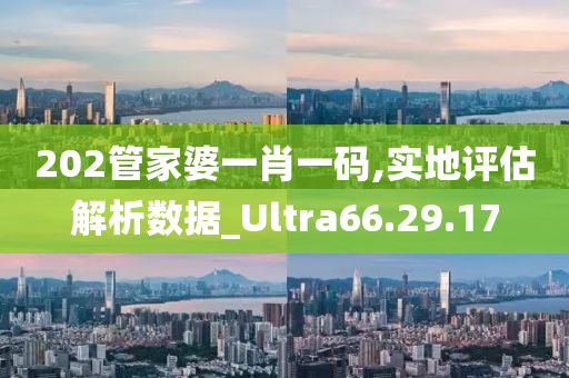 202管家婆一肖一码,实地评估解析数据_Ultra66.29.17