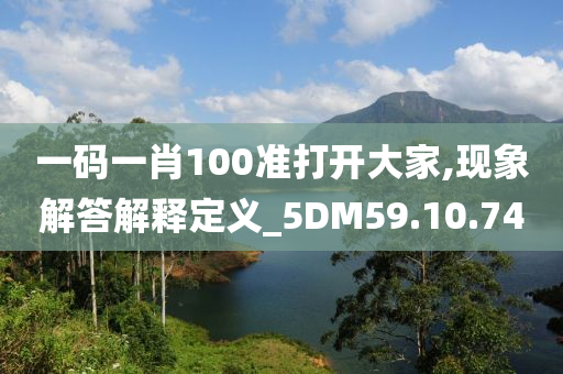 一码一肖100准打开大家,现象解答解释定义_5DM59.10.74